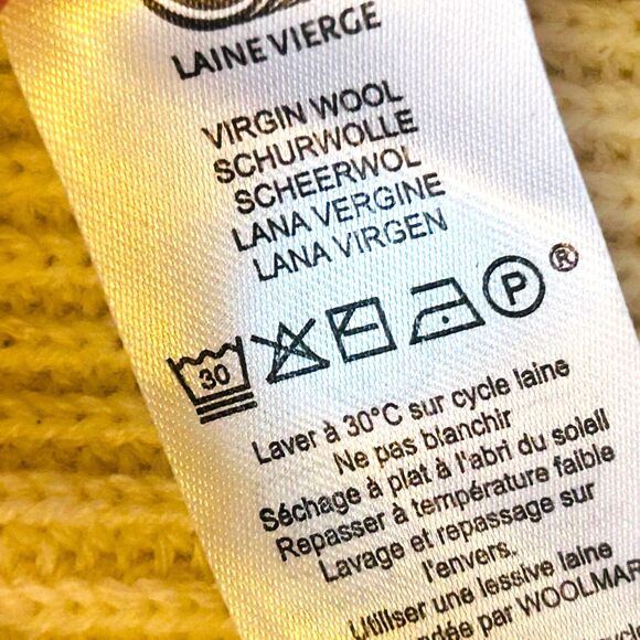 Saint James Wool Sweater Size 6 Cream 100% Wool Soft Cozy Classic - Picture 9 of 12